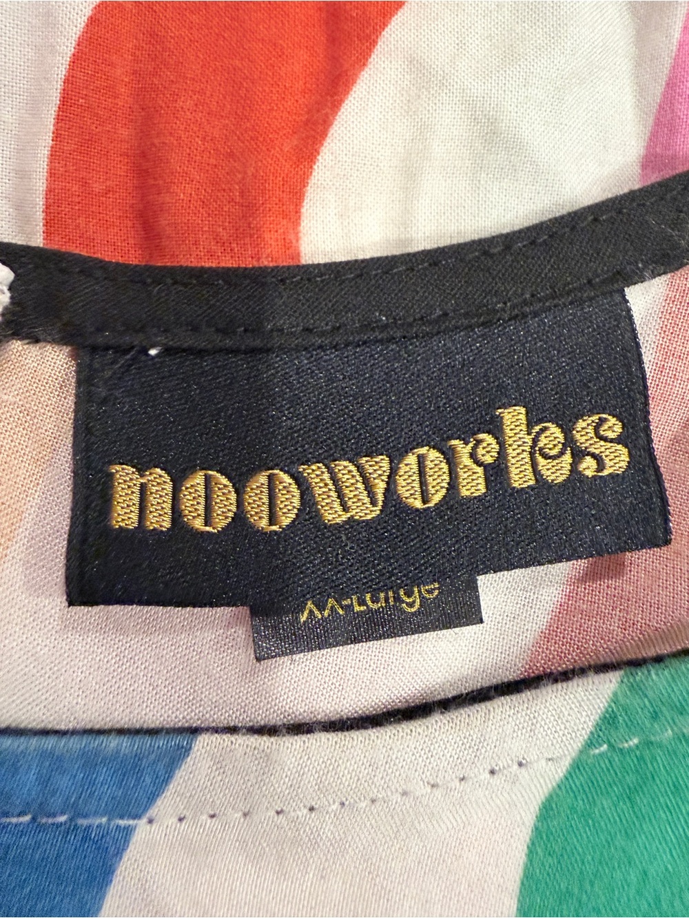 Nooworks Molly in Rainbow Salvation Stripe Dress XXL - Picture 6 of 13